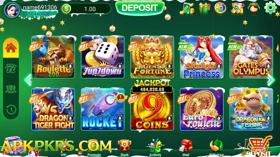 PAK234 game lobby screen