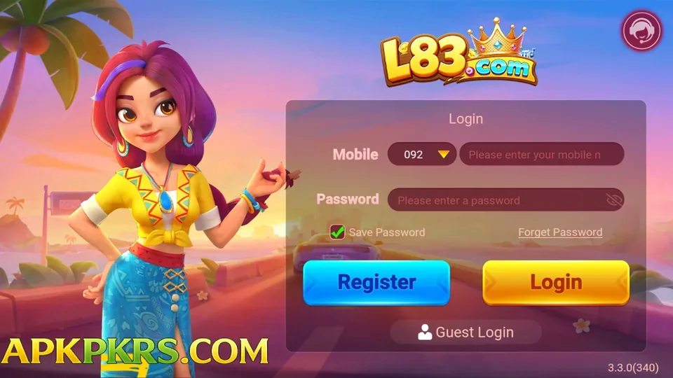 L83 game login screen