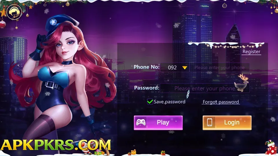 Slots786 game login screen